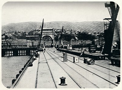 Douanepier, Valparaiso, 1911 door Unbekannt