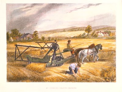 Cyrus McCormicks maaimachine van 1831 gepatenteerd in 1834 door Unbekannt