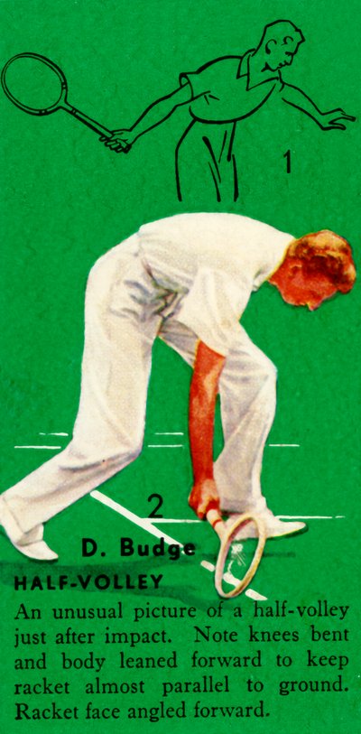 D. Budge - Half-Volley, ca. 1935 door Unbekannt