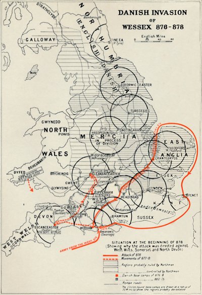 Deense invasie van Wessex 876-878, 1935 door Unbekannt