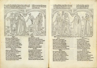 Danse macabre, 1490 door Unbekannt