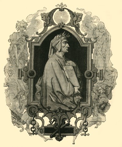Dante Alighieri, c1265-1321 door Unbekannt