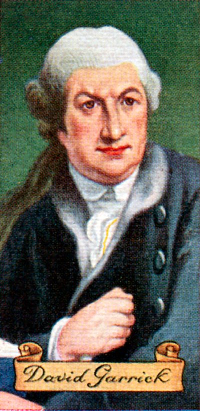 David Garrick, uit een serie sigarettenkaartjes, 1935 door Unbekannt