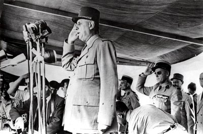 De Gaulle in Algerije, mei 1958 door Unbekannt