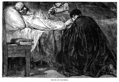 De dood van Christoffel Columbus, 1506, 1872 door Unbekannt