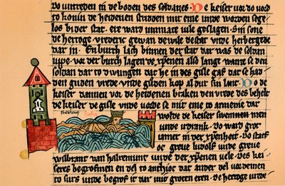 De dood van Frederik Barbarossa, c1154 door Unbekannt