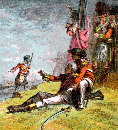 Dood van generaal Wolfe, 1759 ca. 1850s door Unbekannt