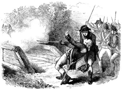 Dood van Isaac Davis, 1775 c1880 door Unbekannt