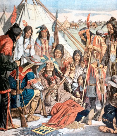 Dood van Joseph, Hoofd van de Nez-Perce, 1877, 1904 door Unbekannt