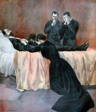Dood van Marie François Sadi Carnot, President van de Franse Derde Republiek, 1894 door Unbekannt