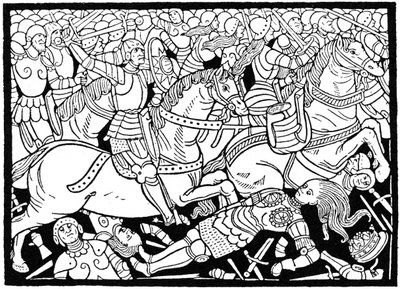 Dood van Penthesilea, 1484 1964 door Unbekannt
