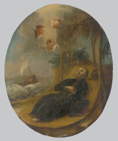 Dood van Sint Franciscus van Assisi door Unbekannt