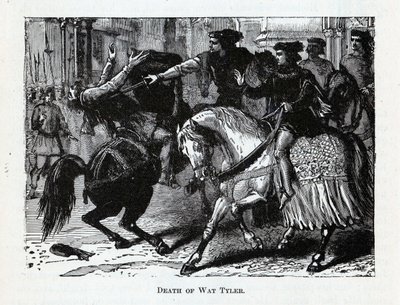 Dood van Wat Tyler, 1882 door Unbekannt