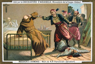 Dood van de eerwaarde vader Salvatore, een franciscaner monnik, 1895 door Unbekannt