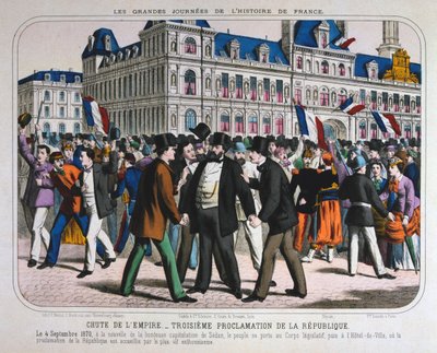 Verklaring van de Franse Derde Republiek, 4 september 1870 door Unbekannt