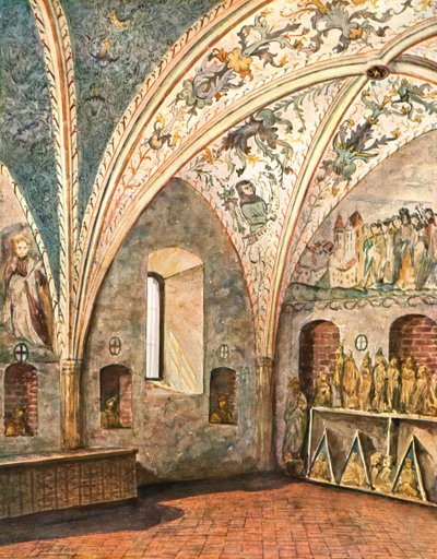 Decoratie in de Sint-Nicolaaskerk, Jüterbog, Brandenburg, Duitsland, 1928 door Unbekannt