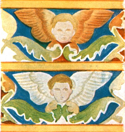 Decoratie in de Basiliek van Sint Franciscus, Assisi, Italië, 1928 door Unbekannt