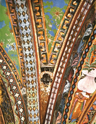 Decoratie in de Basiliek van Sint Franciscus, Assisi, Italië, 1928 door Unbekannt
