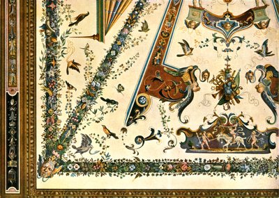 Decoratie in de Uffizi Gallery, Florence, Italië, 1928 door Unbekannt