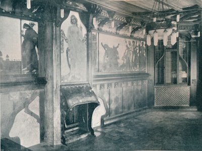 Decoraties voor een muziekkamer door Fritz Erler, ca. 1899 door Unbekannt