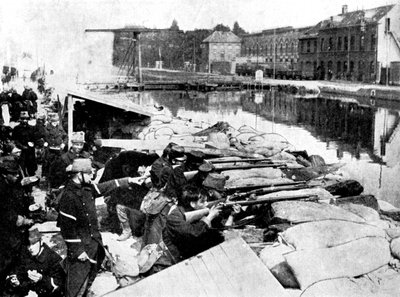 Verdediging van een hoofdader van Antwerpen, Eerste Wereldoorlog, 1914 door Unbekannt