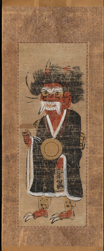 Demon die de Naam van de Boeddha Intoneert, 1700s door Unbekannt