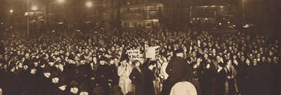 Demonstratie in Whitehall, 10 december 1936 door Unbekannt