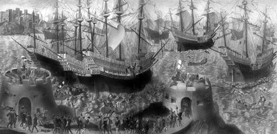 Vertrek van Hendrik VIII uit Dover, mei 1520, 1902 door Unbekannt