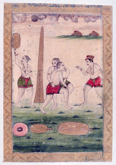 Desakha Ragini, Ragamala Album, School van Rajasthan, 19e eeuw door Unbekannt