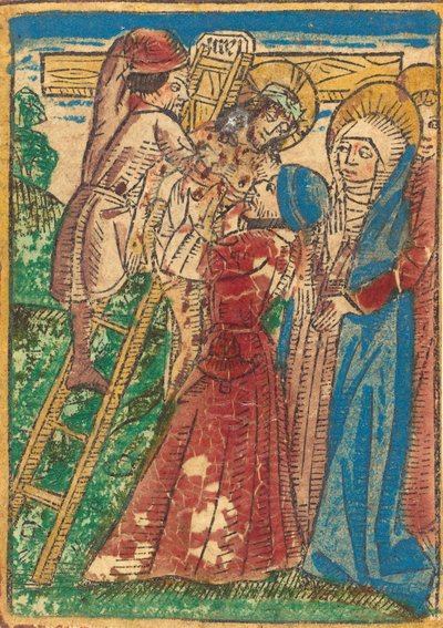 Afdaling van het kruis, ca. 1490 door Unbekannt