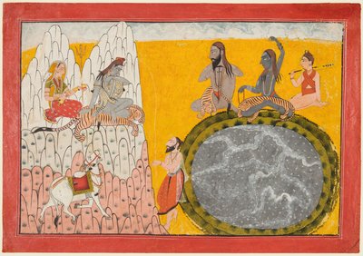 Afdaling van de Ganges, ca. 1700-10 door Unbekannt