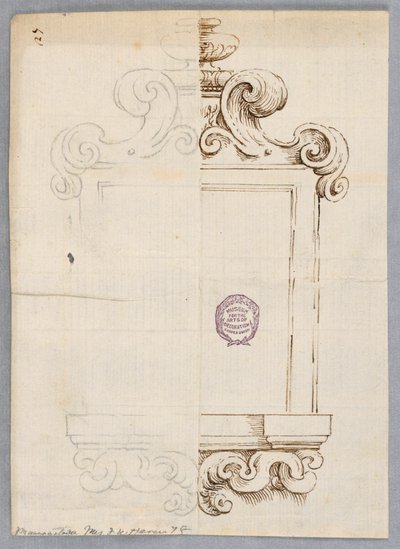 Ontwerp voor een Lijst door Unbekannt