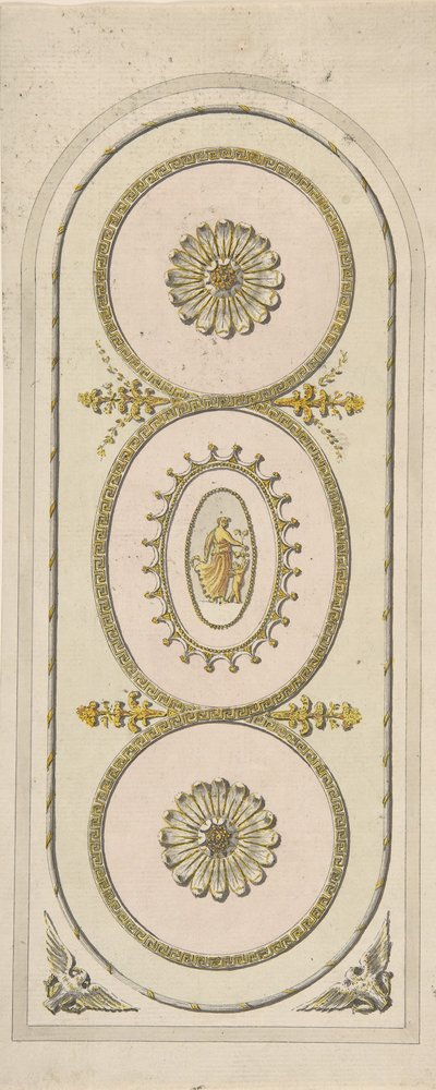 Ontwerp voor een Paneel, 1748-92 door Unbekannt