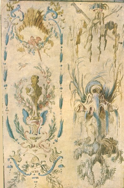 Ontwerp voor een muurschildering, Frankrijk, 1928 door Unbekannt
