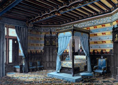 Ontwerp voor een interieur, 1868 door Unbekannt