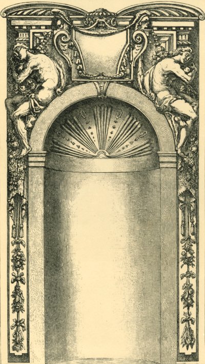 Ontwerp voor de decoratie van een nis, late 16e eeuw, 1881 door Unbekannt