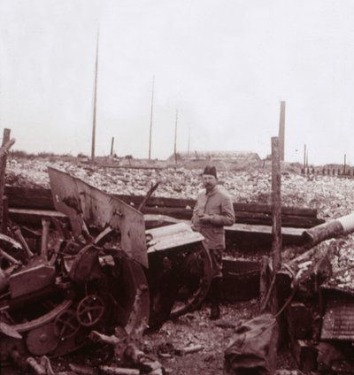 Vernietiging, Carency, Noord-Frankrijk, ca. 1914-1918 door Unbekannt
