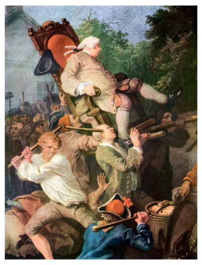 Detail van Het Leden Voorzitterschap, door William Hogarth, 1755 1956 door Unbekannt