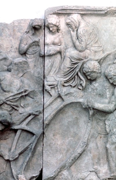 Detail van het Grote Fries van het Pergamon Altaar, 180-159 v.Chr. door Unbekannt