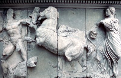Detail van de Grote Fries van het Pergamon Altaar, 180-159 v.Chr. door Unbekannt
