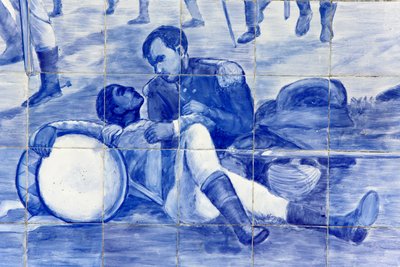 Detail van een mozaïek die de strijd van Brazilië voor onafhankelijkheid afbeeldt, Cachoeira, Brazilië door Unbekannt
