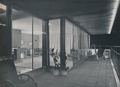 Details van Richard J. Neutras Multistory House, 1942 door Unbekannt