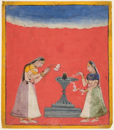 Devangandhari Ragini van Hindola, ca. 1700 door Unbekannt
