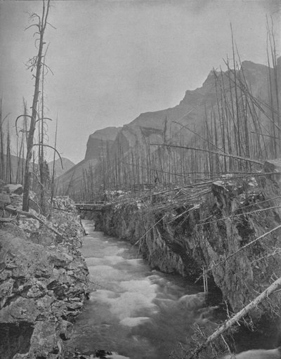 Devils Canyon, Banff, N.W.T., Canada, ca. 1897 door Unbekannt