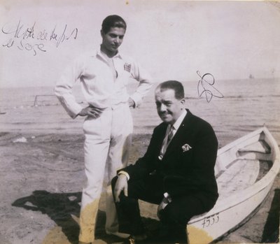 Diaghilev en Lifar door Unbekannt
