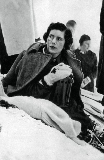 Diana Gordon Lennox, Canadese skiër, Olympische Winterspelen, Garmisch-Partenkirchen, Duitsland, 1936 door Unbekannt