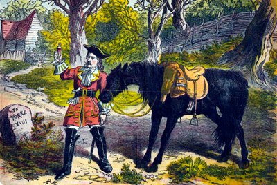 Dick Turpin 1706-1739, Engelse rover en struikrover, 19e eeuw door Unbekannt