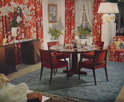 Eetkamer ontworpen door Hayes Marshall, 1939 door Unbekannt
