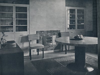 Eetkamer voor een huis in Highgate Village, Londen, 1936 door Unbekannt
