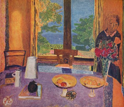 Eetkamer aan de tuin - Interieur, 1937 door Unbekannt